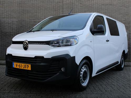 Citroën Jumpy 2.0 BlueHDI 145PK EAT8 Automaat L3 Dubbele Cab, Auto's, Bestelauto's, Onderhoudsboekje, Lease, Grijs, Automaat, Wit
