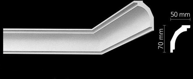 Arstyl Z16 (70 x 50 mm), lengte 2 m, Doe-het-zelf en Verbouw, Plinten en Afwerking, Nieuw, Ophalen of Verzenden