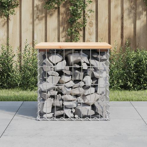 vidaXL Tuinbank schanskorfontwerp 43x44x42 cm massief, Tuin en Terras, Tuinbanken, Nieuw, Verzenden