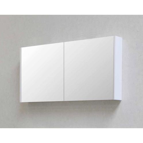 Spiegelkast BWS Salt 2 Deuren 120x60 cm Incl. Planchetten, Doe-het-zelf en Verbouw, Sanitair, Bad, Nieuw, Ophalen of Verzenden