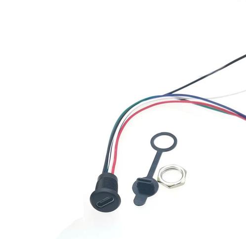 Inbouw USB-C poort - 5 draden - 5 Volt, Auto diversen, Auto-accessoires, Nieuw, Ophalen of Verzenden