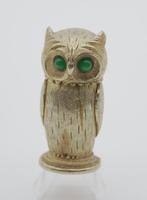 Desconocido - Vintage Florenza Owl Table Lighter – Brass, Nieuw