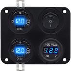 ProRide 12V USB Autolader 4 Poorten - QC3.0 - Voltmeter en, Verzenden, Nieuw