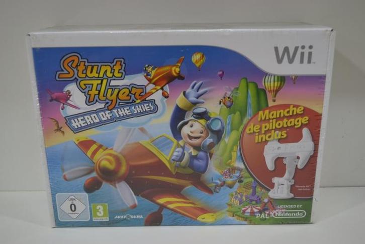 Stunt Flyer - Hero of the Skies + Flight Controller - SEALED, Spelcomputers en Games, Games | Nintendo Wii, Zo goed als nieuw