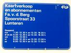 NS Kaartverkoop en abonnementen Fa. v. d. Berg Spoorstraa..., Verzamelen, Ophalen of Verzenden, Gebruikt, Overige typen