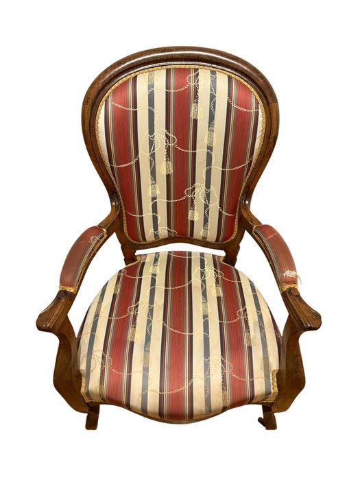 Fauteuil - Walnoot, Antiek en Kunst, Antiek | Overige Antiek