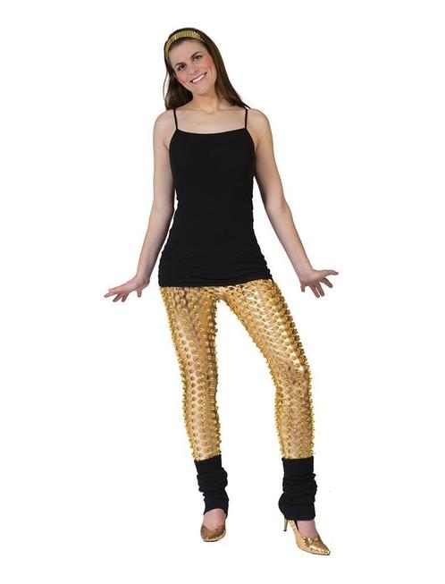 Legging Met Gaten Goud, Kleding | Dames, Carnavalskleding en Feestkleding, Nieuw, Ophalen of Verzenden
