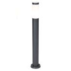 Buitenlamp paal antraciet met opaal 80 cm IP44 - Rox, Tuin en Terras, Buitenverlichting, Nieuw, Overige materialen, Minder dan 50 watt