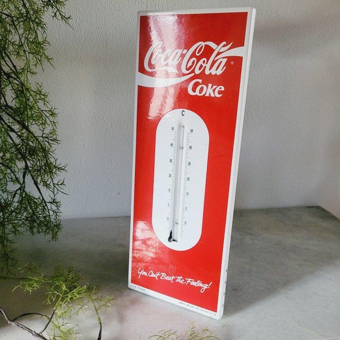 Coca-Cola Reclamebord & Thermometer, Emaillerie Belge -, Antiek en Kunst, Antiek | Wandborden en Tegels