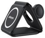 Alkaya - Flex Fold 3in1 MagSafe Wireless Charger - Black, Telecommunicatie, Mobiele telefoons | Telefoon-opladers, Verzenden, Nieuw