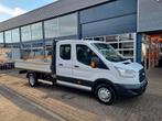 Ford Transit 2.0 TDCI 170 PK Open laadbak DC 6 Zits Euro 6, Auto's, Bestelauto's, Gebruikt, Euro 6, Wit, Ford