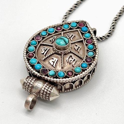 Zilver - Ketting met hanger - GAWU Box - Zilver 925, Antiek en Kunst, Kunst | Niet-Westerse kunst