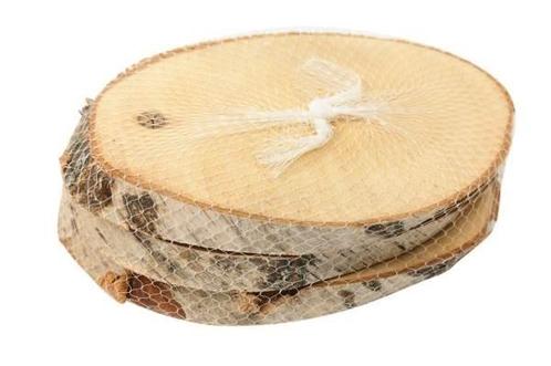 Boomstamschijf berkenschijf ovaal - 3 stuks natural slice, Hobby en Vrije tijd, Knutselen, Nieuw, Ophalen of Verzenden