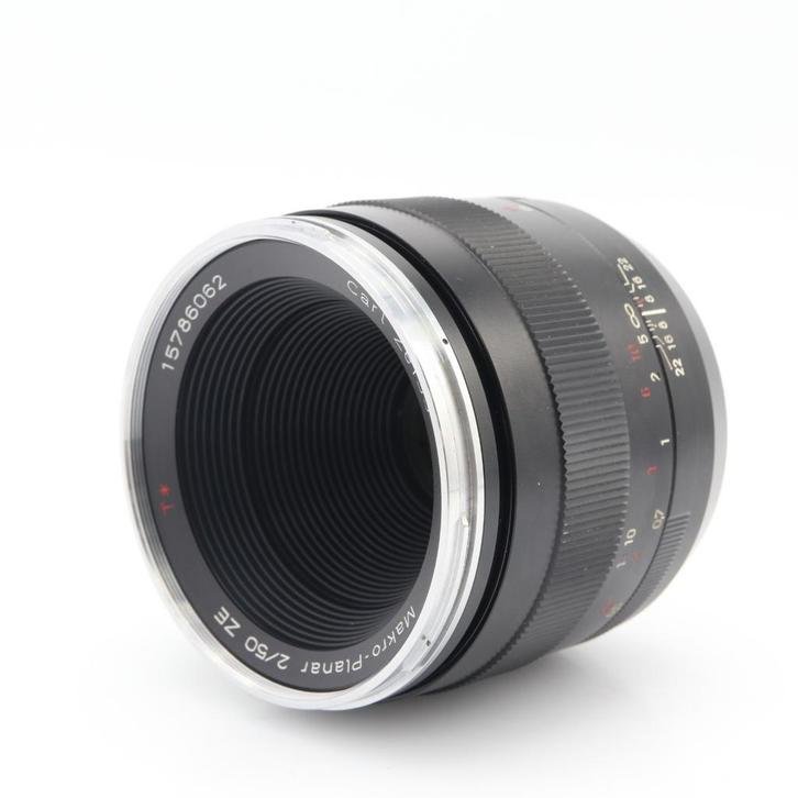 Carl Zeiss 50mm F/2 Makro-Planar T* ZE Canon EF, Audio, Tv en Foto, Fotocamera's Digitaal, Gebruikt, Overige Merken, Verzenden