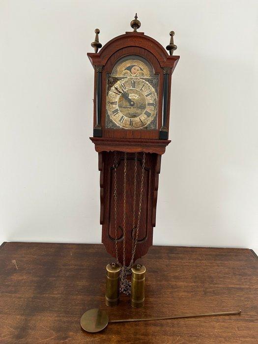 Wandklok - Warmink - Antiek Hout, Messing - 1960-1970 -, Antiek en Kunst, Antiek | Klokken