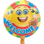 Helium Ballon Emoticon Welcome 43cm leeg, Verzenden, Nieuw