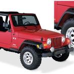 Bushwacker 97-06 Jeep TJ Pocket Style Flares 4pc - Black -, Ophalen of Verzenden, Nieuw
