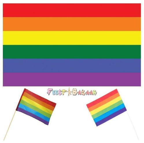 Regenboog Vlag Vlaggetjes Rainbow Vlaggen Regenboogvlag, Diversen, Vlaggen en Wimpels, Nieuw, Ophalen of Verzenden