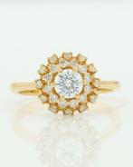 Statement ring - 14 karaat Geel goud - 0.66ct. tw. Diamant