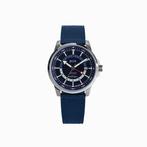 Jeux Horloge - JEUX VOYAGE GMT BLEU Swiss Mouvement Ronda, Nieuw