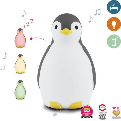 Slaaptrainer Pam de pinguïn | Grijs (kinderlamp), Kinderen en Baby's, Kinderkamer | Inrichting en Decoratie, Nieuw, Ophalen of Verzenden