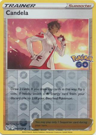 Candela 065/078 Reverse Holo Pokémon Go, Hobby en Vrije tijd, Verzamelkaartspellen | Pokémon, Losse kaart, Nieuw, Foil, Ophalen of Verzenden