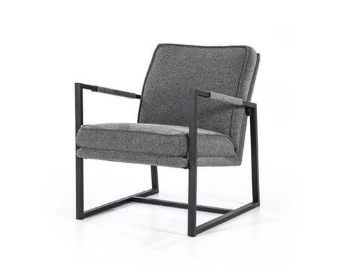 Fauteuil Isaac | Eleonora-Grijs, Huis en Inrichting, Fauteuils, Nieuw, Ophalen of Verzenden