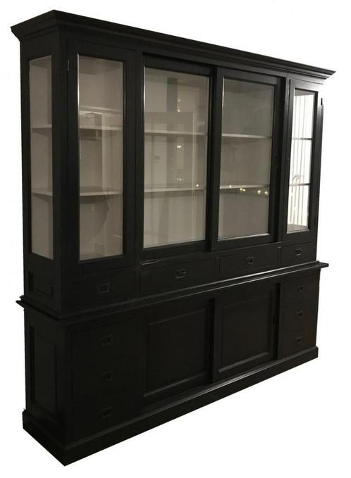 Buffetkast antraciet Vleuten 225cm, Huis en Inrichting, Kasten | Buffetkasten, Ophalen of Verzenden