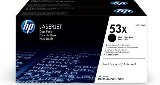 HP 53X - Tonercartridge / Zwart (DUO VERPAKKING), Computers en Software, Printers, Verzenden
