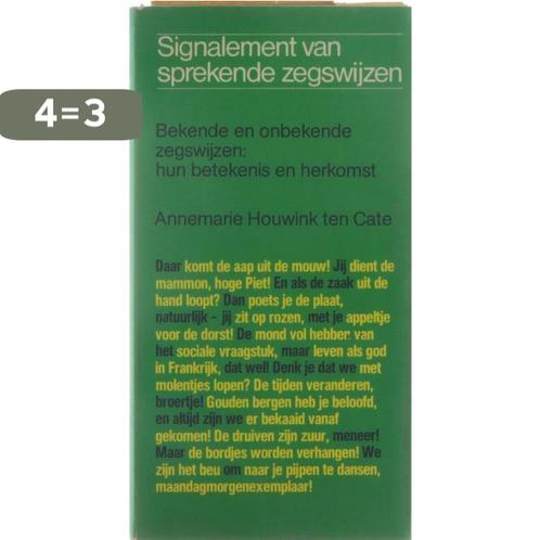 Signalement van sprekende zegswijzen : bekende en onbekende, Boeken, Overige Boeken, Gelezen, Verzenden