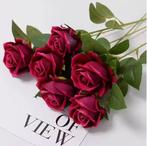 Realistische Kunst Rozen Bloemtak Rode Kunstbloemen Decorati, Verzenden, Nieuw