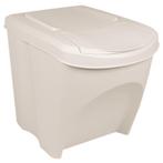vidaXL Vuilnisbakken 3 st stapelbaar 75 L polypropeen wit, Huis en Inrichting, Woonaccessoires | Prullenbakken, Verzenden, Nieuw