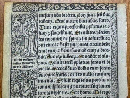Paris, Antoine Verard, 1510 - Printed Book of Hours on, Antiek en Kunst, Antiek | Boeken en Bijbels