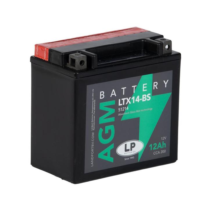 Landport (LP) LTX14-BS 12 volt 12,0 ah AGM motor accu (51214, Motoren, Onderdelen | Overige, Nieuw, Ophalen of Verzenden