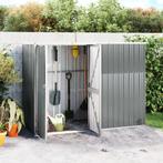 vidaXL Tuinschuur 225x89x161 cm gegalvaniseerd staal grijs, Tuin en Terras, Verzenden, Nieuw