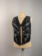 Vintage black sequined vest, Verzenden, Nieuw