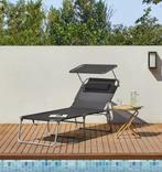 Grote Opvouwbare Ligstoel met Zonnescherm 71 cm, Verzenden, Nieuw