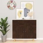 vidaXL Meubelfolie zelfklevend 500x90 cm PVC, Verzenden, Nieuw, Bruin