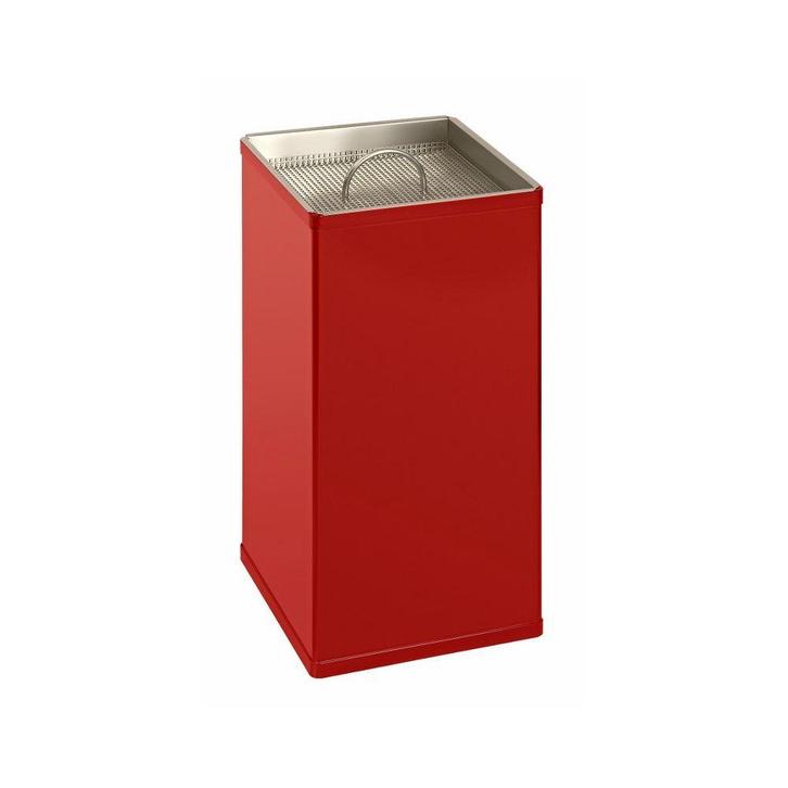 Zandasbak vierkant - rood, Huis en Inrichting, Woonaccessoires | Prullenbakken, Nieuw, Verzenden