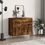 vidaXL Dressoirs 2 st 40x35x70 cm bewerkt hout gerookt, Huis en Inrichting, Kasten | Dressoirs, Minder dan 50 cm, Verzenden, Nieuw