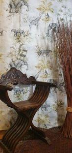 Exclusieve Afrika stof in Retro stijl met Olifanten -
