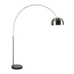 *WOONWINKEL* Booglamp Van Geborsteld Staal, Huis en Inrichting, Lampen | Vloerlampen, Verzenden, Nieuw