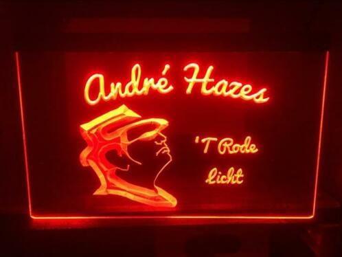 Andre Hazes neon bord lamp LED cafe verlichting reclame lich, Verzamelen, Merken en Reclamevoorwerpen, Nieuw, Verzenden