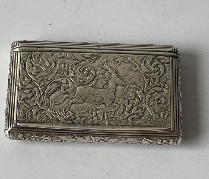 Doos - .800 zilver - tabakdoosje, Antiek en Kunst, Antiek | Goud en Zilver