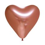 Hartjes Ballonnen Koper 30cm 6st, Verzenden, Nieuw