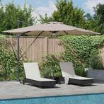 vidaXL Roma Parasol Taupe 286 x 284 x 270 cm Aluminium en, Verzenden, Nieuw, 2 tot 3 meter