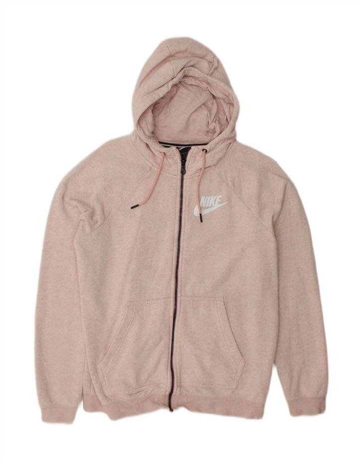 NIKE Womens Oversized Zip Hoodie Sweater UK 10 Small Pink, Kleding | Dames, Truien en Vesten, Verzenden