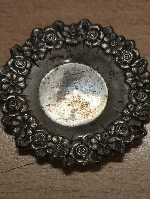 Vaas (2) - .833 zilver - Miniaturen salade en kan, Antiek en Kunst, Antiek | Goud en Zilver