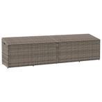 vidaXL Tuinbox 220x50x58 cm poly rattan grijs, Verzenden, Nieuw