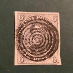 Canada 1850 - 6 Pence met prachtige centrale stempel en, Gestempeld
